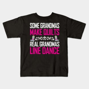 Real Grandma's Line Dance Fancy Boots Kids T-Shirt